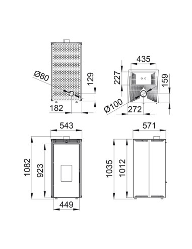 ESTUFA PELLET BRONPI FREE 11 - SIN...