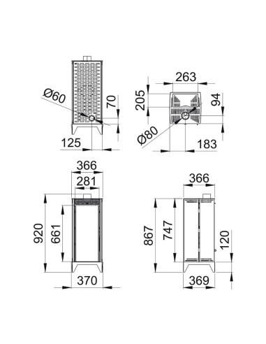 ESTUFA PELLET BRONPI FREE 6 - SIN...