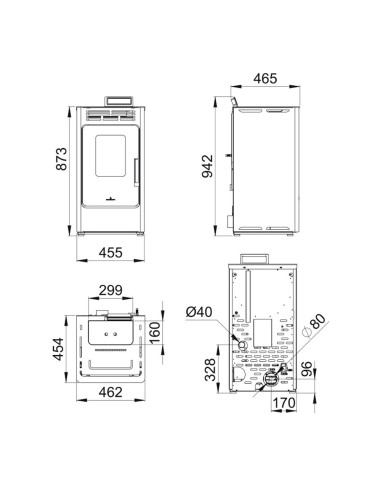 ESTUFA PELLET BRONPI KIRA 9KW ESTUFA PELLET BRONPI KIRA 9KW