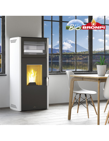 ESTUFA PELLET BRONPI NOA HORNO 11kw