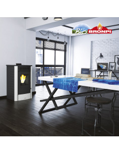 ESTUFA PELLET BRONPI RITA 9kw 2