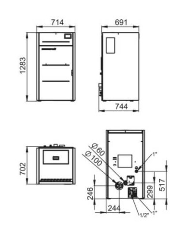 CALDERA PELLET BRONPI HYDROCONFORT 23