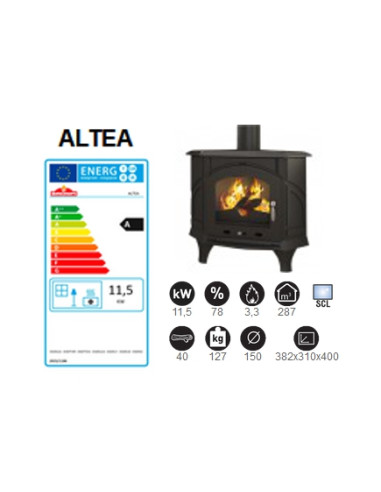 ESTUFA DE LEÑA FUNDICIÓN BRONPI ALTEA...