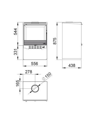 ESTUFA BRONPI CROACIA-T CON TURBINAS