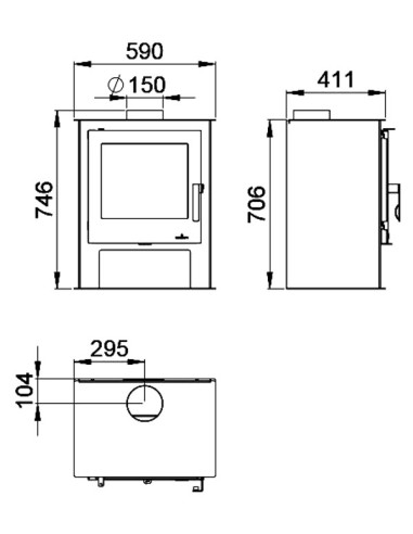 ESTUFA DE LEÑA BRONPI GIJÓN