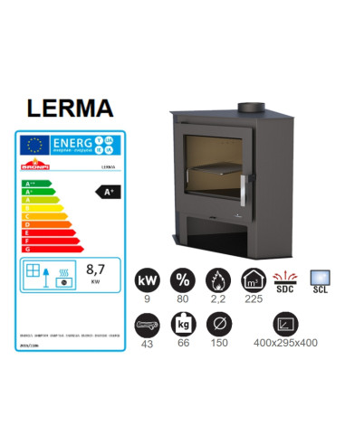 ESTUFA DE LEÑA BRONPI ESQUINERA LERMA