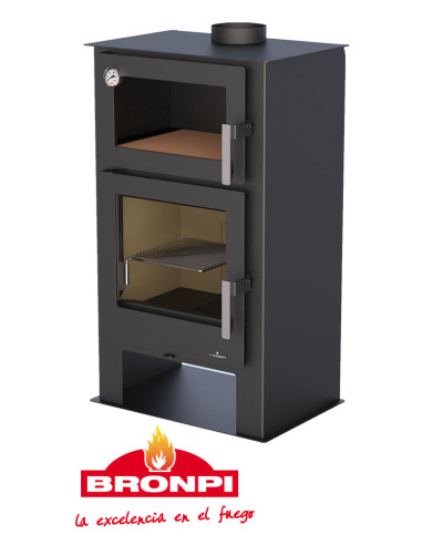 ESTUFA DE LEÑA BRONPI GIJÓN CON HORNO