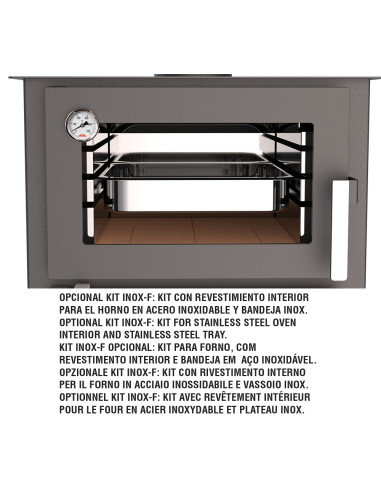 ESTUFA DE LEÑA BRONPI GIJÓN CON HORNO