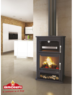 ESTUFA DE LEÑA BRONPI SUIZA...