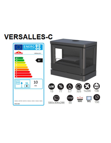 ESTUFA DE LEÑA BRONPI VERSALLES CON...